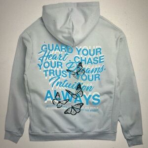 Graphic Hoodie with Inspirational Text